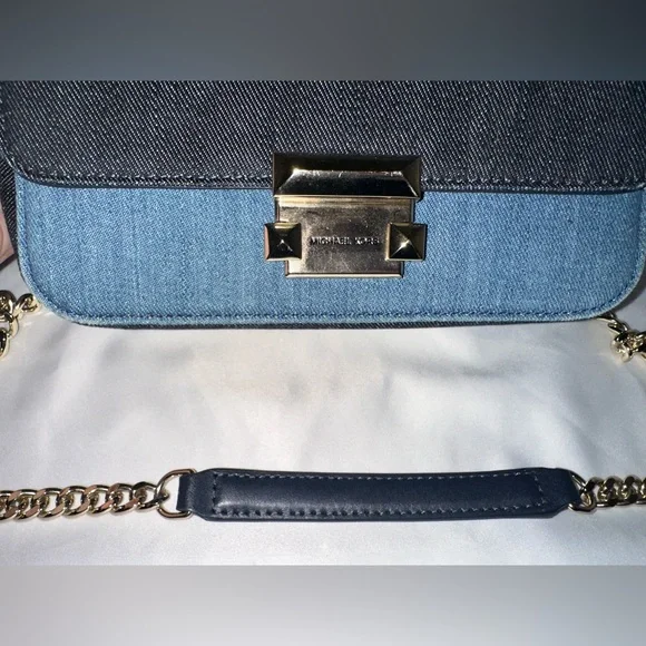 Michael Kors Sloan Small Denim crossbody! - Picture 3 of 9